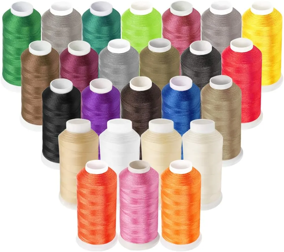 Desirable Life Bonded Nylon N66 Sewing Thread 1500 Yards Size #69 T70 210D/3 for Leather Denim Hand Machine Craft Shoe Bag Repairing Strong Heavy Duty High Temperature Resistant Waterproof (Beige)