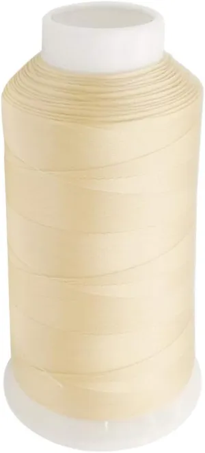 Desirable Life Bonded Nylon N66 Sewing Thread 1500 Yards Size #69 T70 210D/3 for Leather Denim Hand Machine Craft Shoe Bag Repairing Strong Heavy Duty High Temperature Resistant Waterproof (Beige)