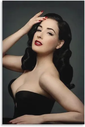 Dita Von Teese Silk Poster Print (29) Home Decor Poster Wall Art Hanging Picture Print Bedroom Decorative Painting Posters Room Aesthetic 20x30inch(50x75cm)