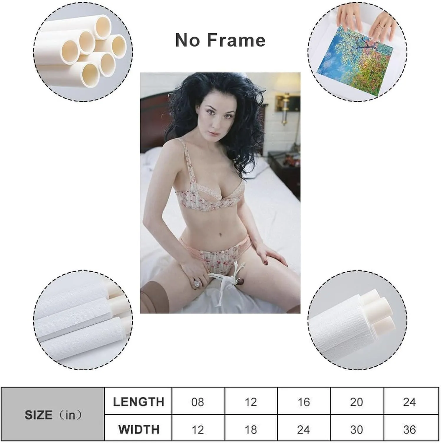 Dita Von Teese Silk Poster Print （49 Wall Art Poster Bedroom Prints Home Decor Hanging Picture Canvas Painting Posters 20x30inch(50x75cm)
