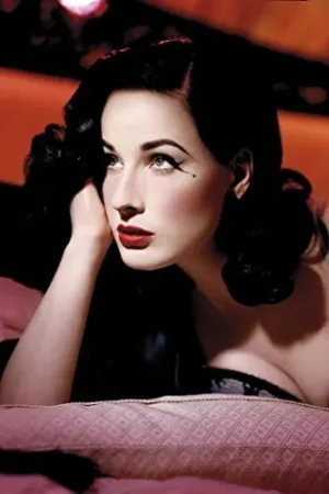 Dita Von Teese Spun Silk Fabric Cloth Wall Poster Print (20x13inch 50x33cm)