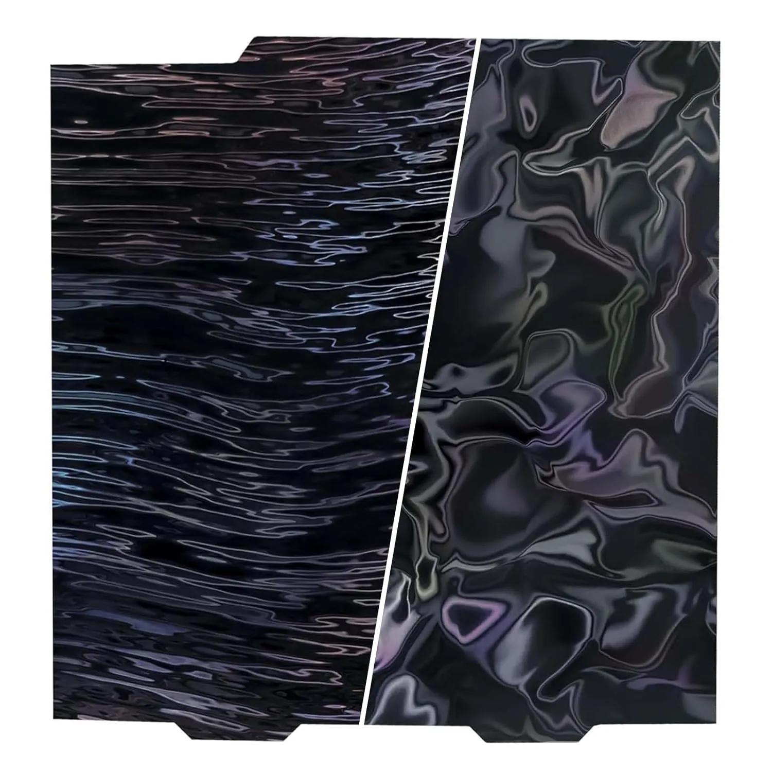 Double Sided Smooth Flexible PER Spring Steel Plate Effect Sheet for Bambu Lab A1 Mini, Smooth Water Ripples Wood Grain PER Build Plate 184x184mm for Bambu Lab A1 Mini 3D Printer