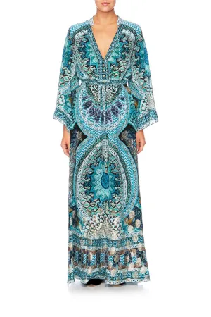 DRAWSTRING BUTTON UP DRESS TURN ON THE CHARM