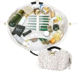 Drawstring Makeup Bag Organizer (Cow Pattern)
