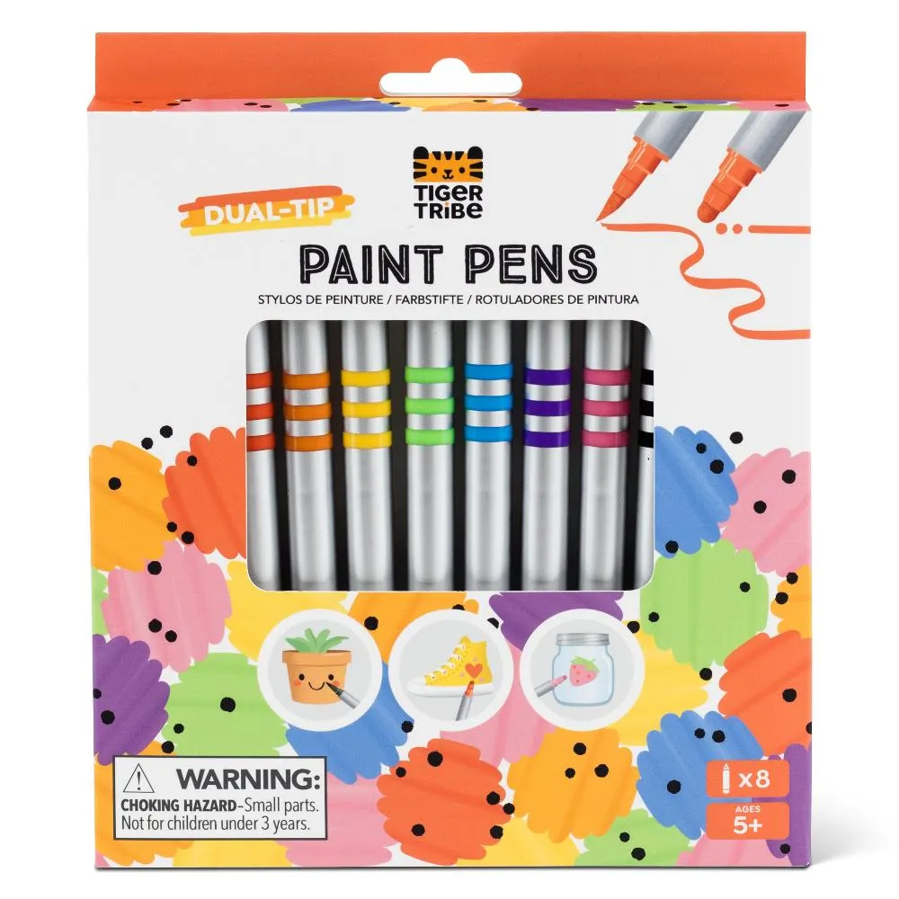 DUAL TIP PAINT PENS 8 PACK