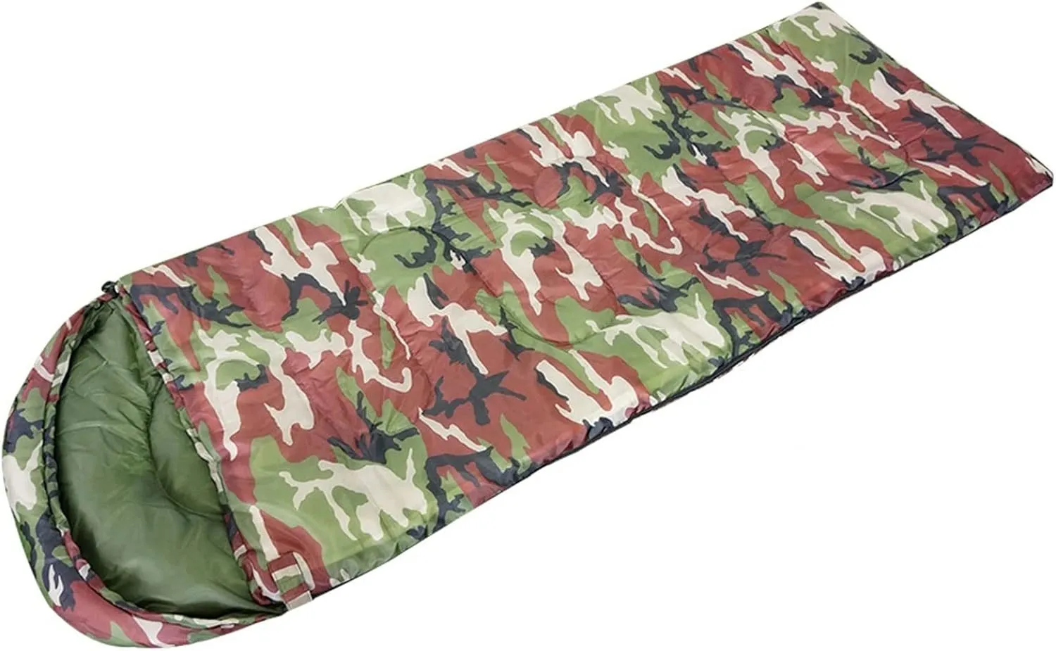 Durable Sleeping Bags Skillful Manufacture Summer Autumn Outdoor Travel Camping Printing Envelope Sleeping Bags with Cap