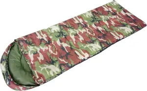 Durable Sleeping Bags Skillful Manufacture Summer Autumn Outdoor Travel Camping Printing Envelope Sleeping Bags with Cap