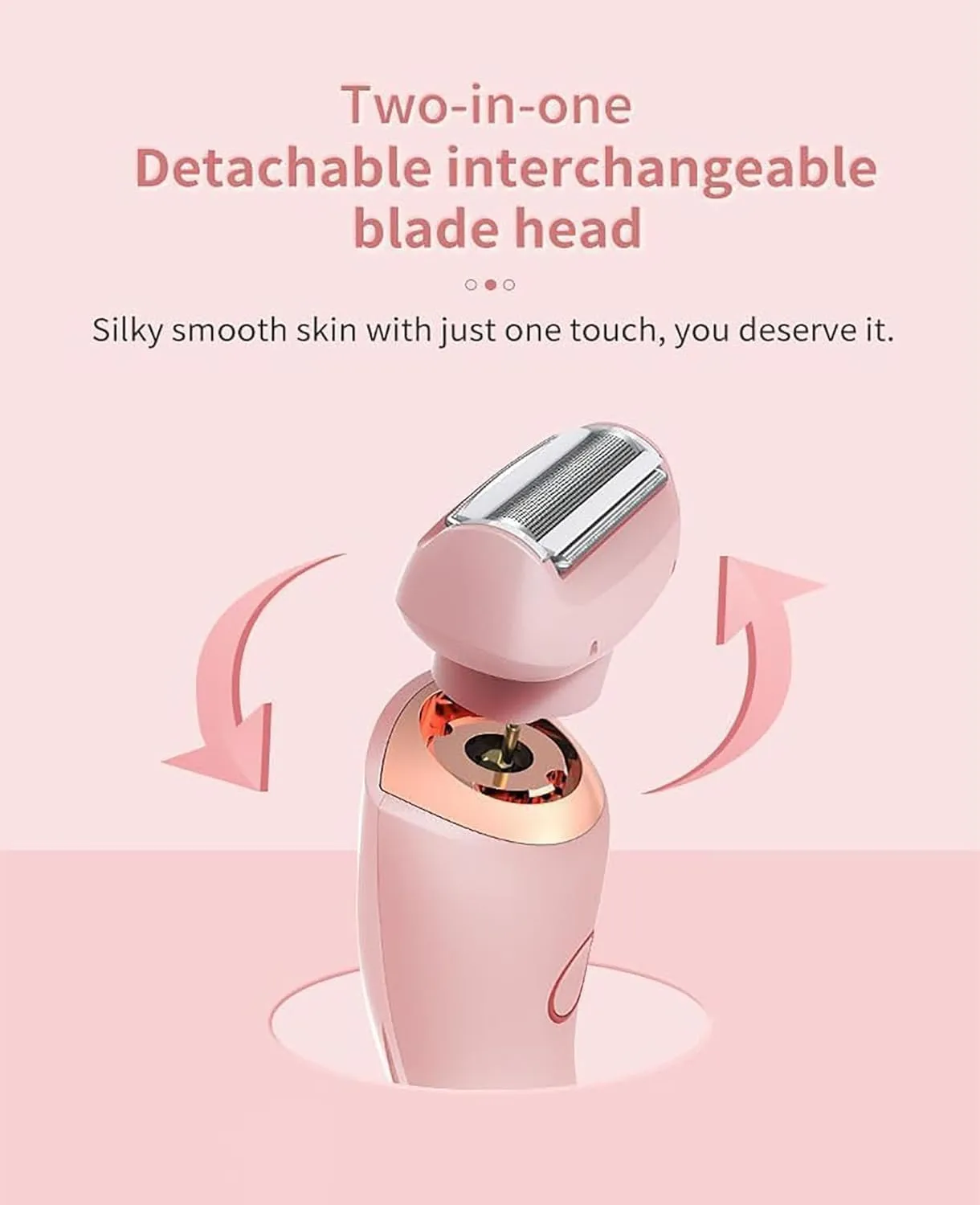 Duskofficial Razor for Women, The Gilde Pro 3.0 Razor Women, Silk Gilde Pro Electric Shaver, 2-in-1 Waterproof Painless Hair Removal Wet & Dry Shaver (Blue)