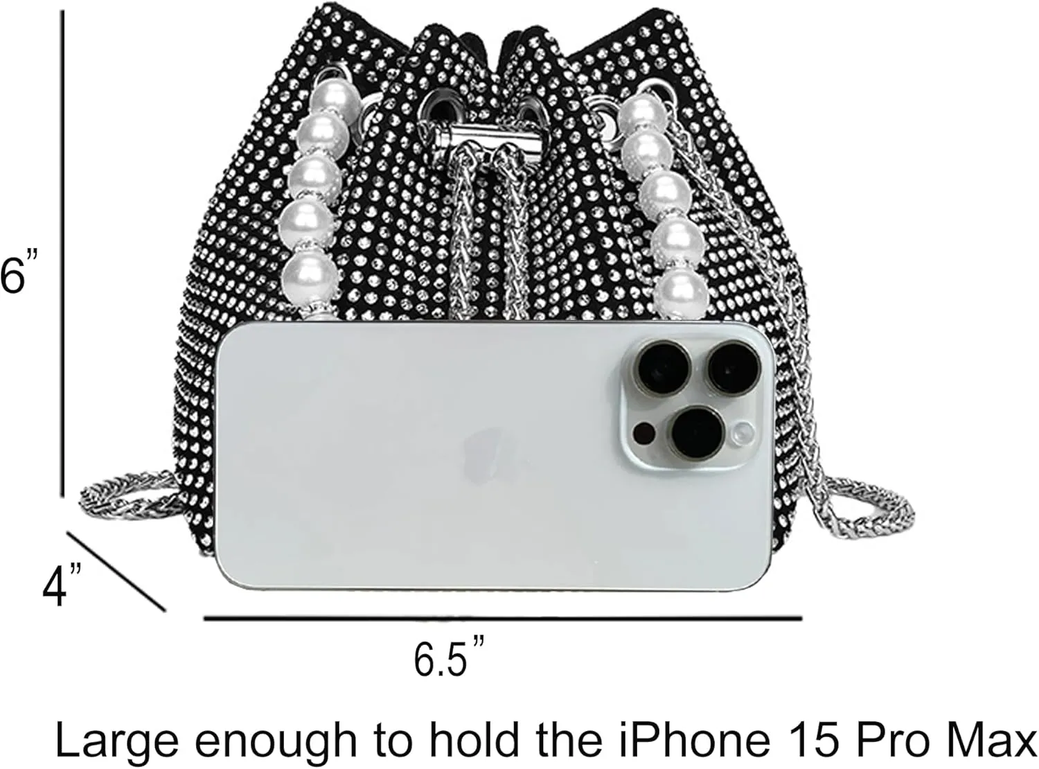 Elegant Rhinestone Evening Bags for Women - Sparkling Clutch Purses for Parties, Proms, Weddings, Night Outs, Formal Events