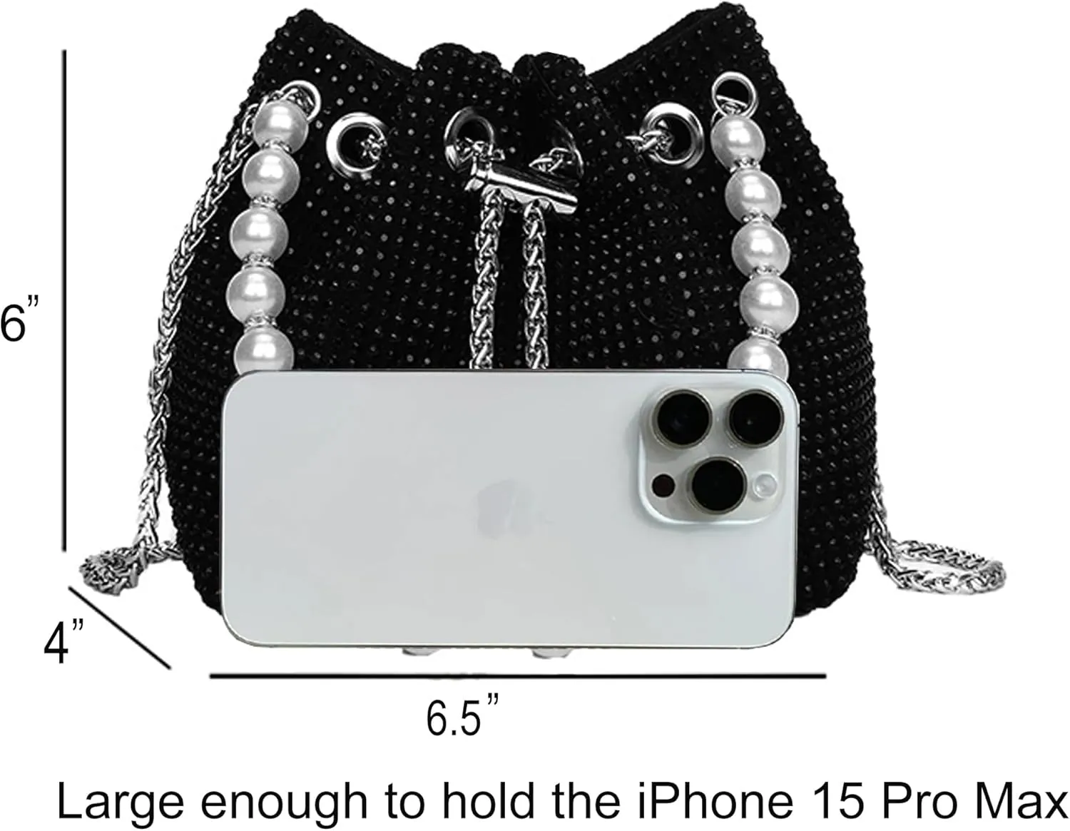 Elegant Rhinestone Evening Bags for Women - Sparkling Clutch Purses for Parties, Proms, Weddings, Night Outs, Formal Events