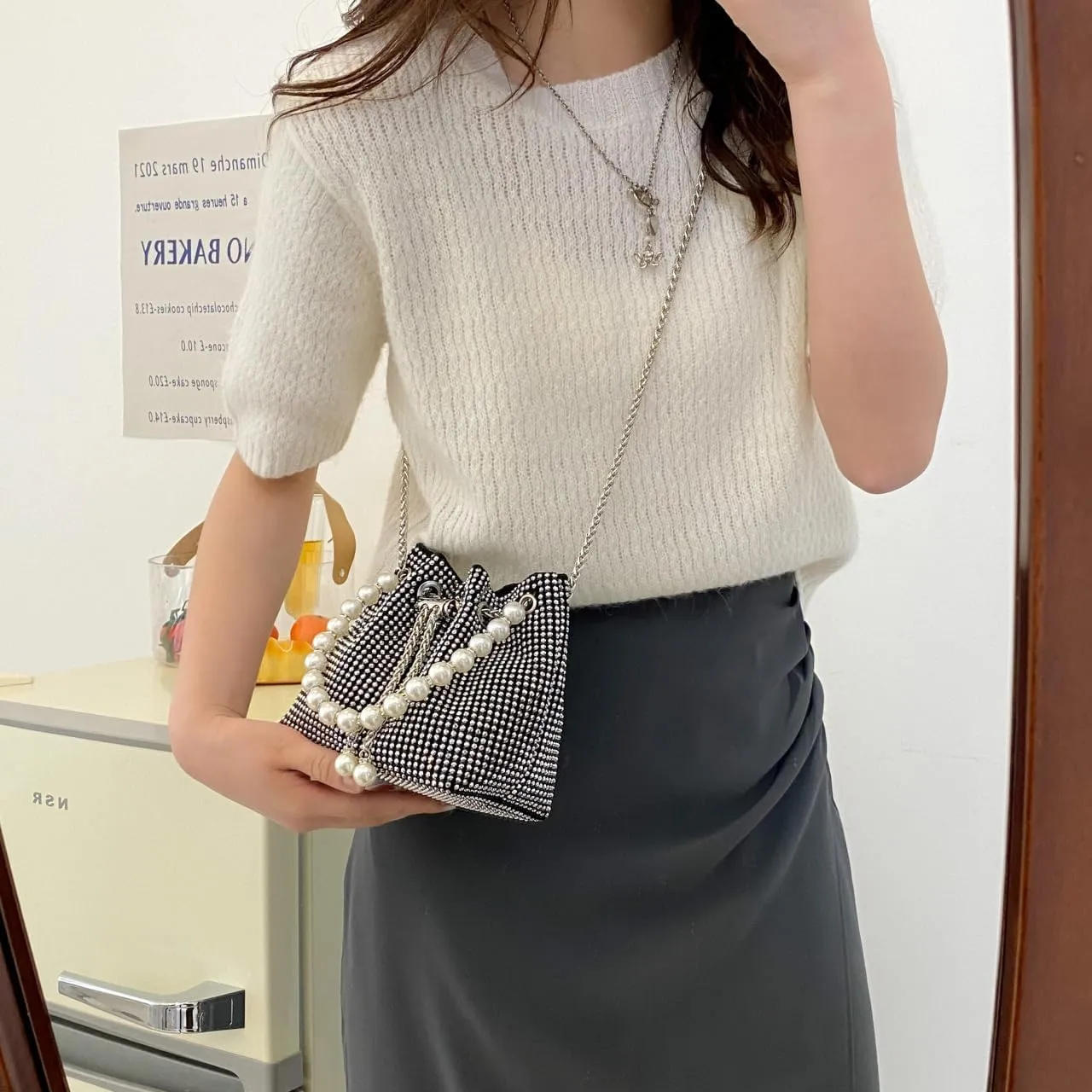 Elegant Rhinestone Evening Bags for Women - Sparkling Clutch Purses for Parties, Proms, Weddings, Night Outs, Formal Events
