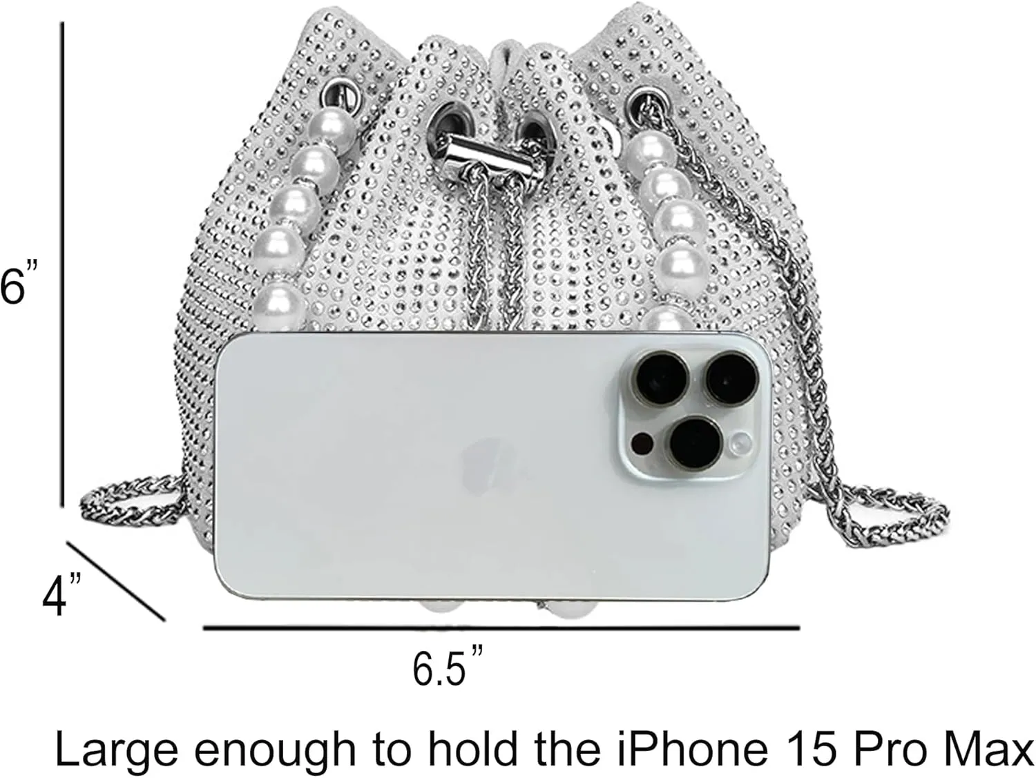 Elegant Rhinestone Evening Bags for Women - Sparkling Clutch Purses for Parties, Proms, Weddings, Night Outs, Formal Events