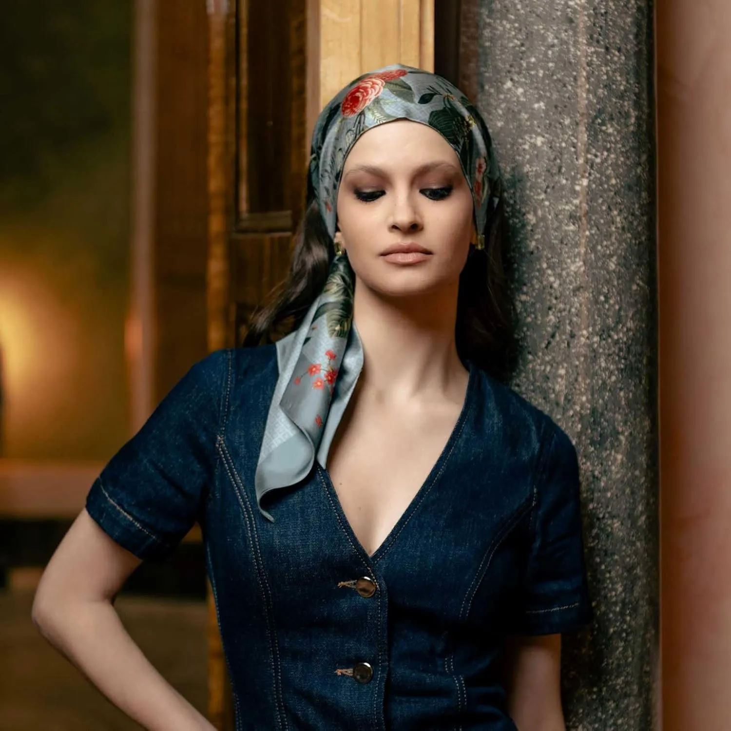 Elizabetta 100% Silk Skinny Bandeau Scarves - Handmade in Italy