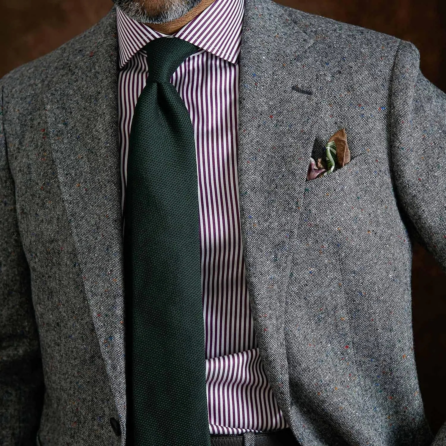 Elizabetta Men's Italian 100% Silk Grenadine Tie - Handmade in Como, Italy