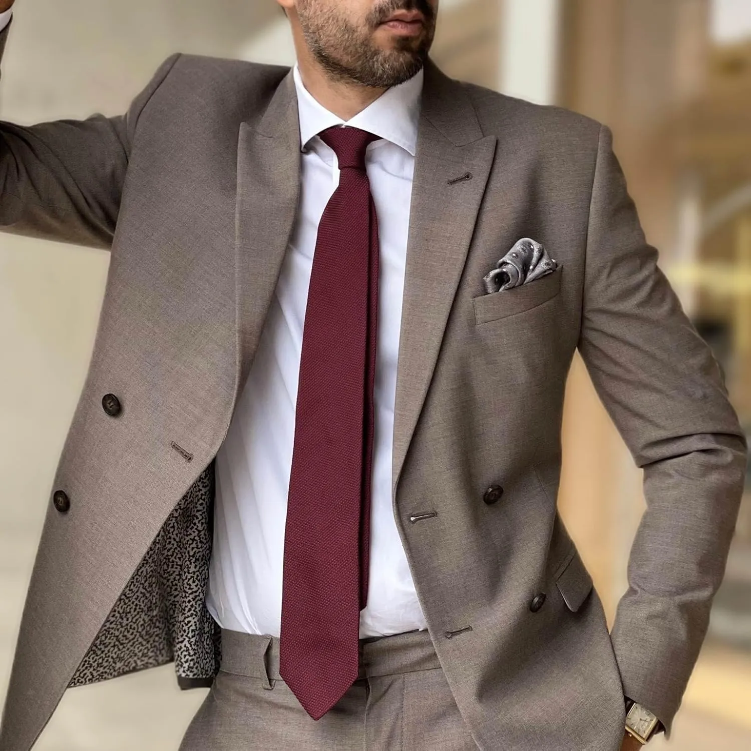 Elizabetta Men's Italian 100% Silk Grenadine Tie - Handmade in Como, Italy