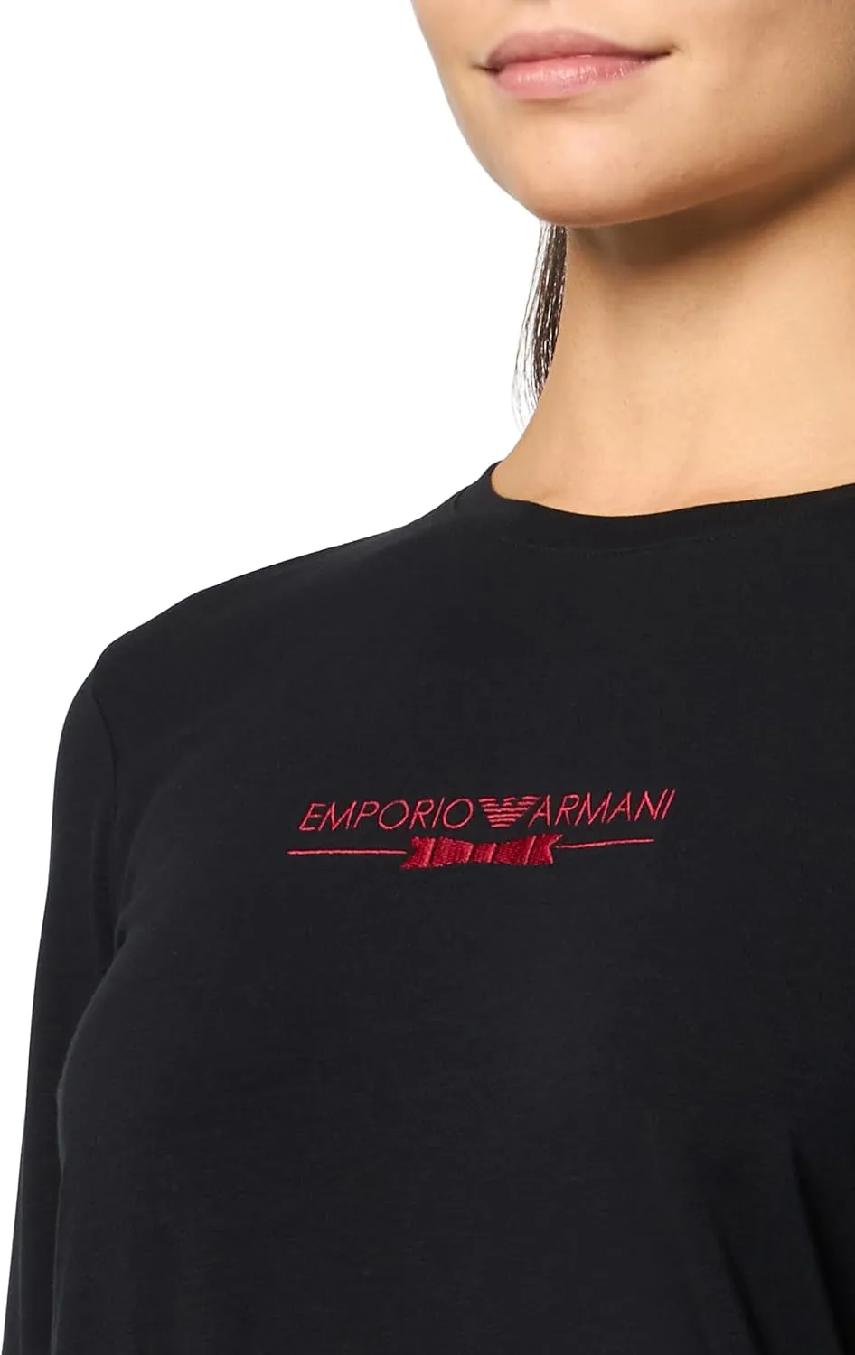 Emporio Armani Women's Tartan Christmas Cotton Long Pajamas