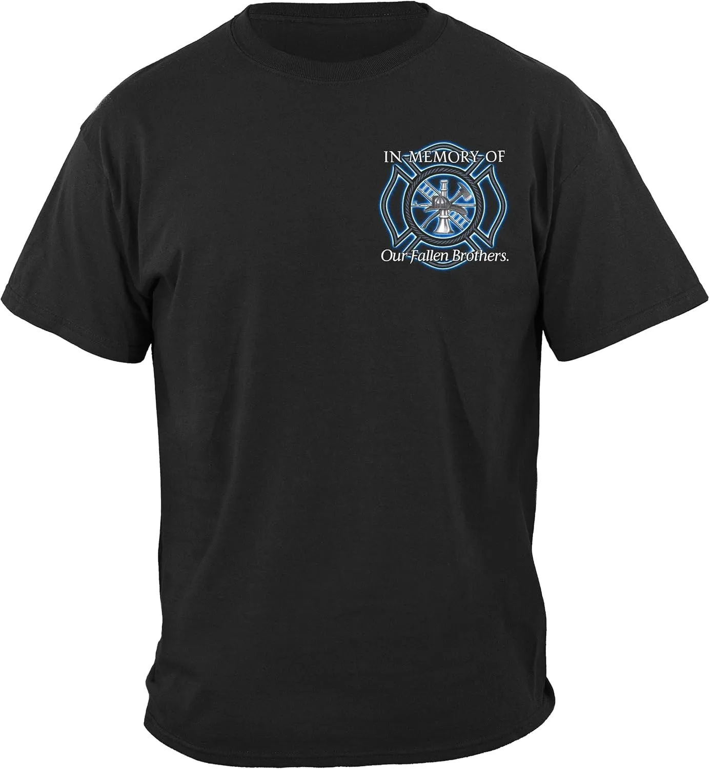Erazor Bits Firefighter T Shirt Steel Fire Wings with Foil Stamp T Shirt