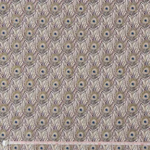 Ethereal Homespun Fabric, Purple Claret Foil- Width 112cm