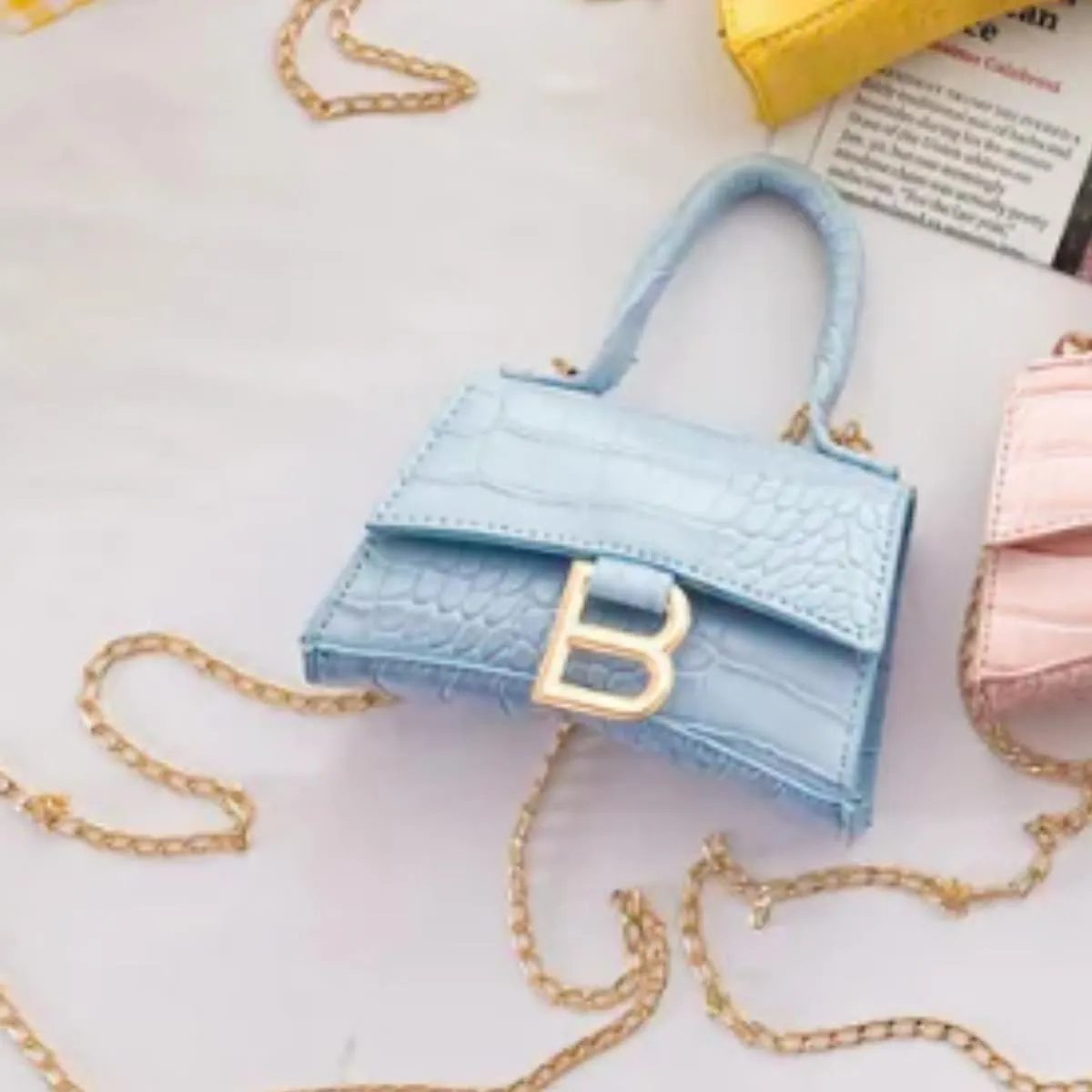 Fashion mini handbags with crocodile pattern