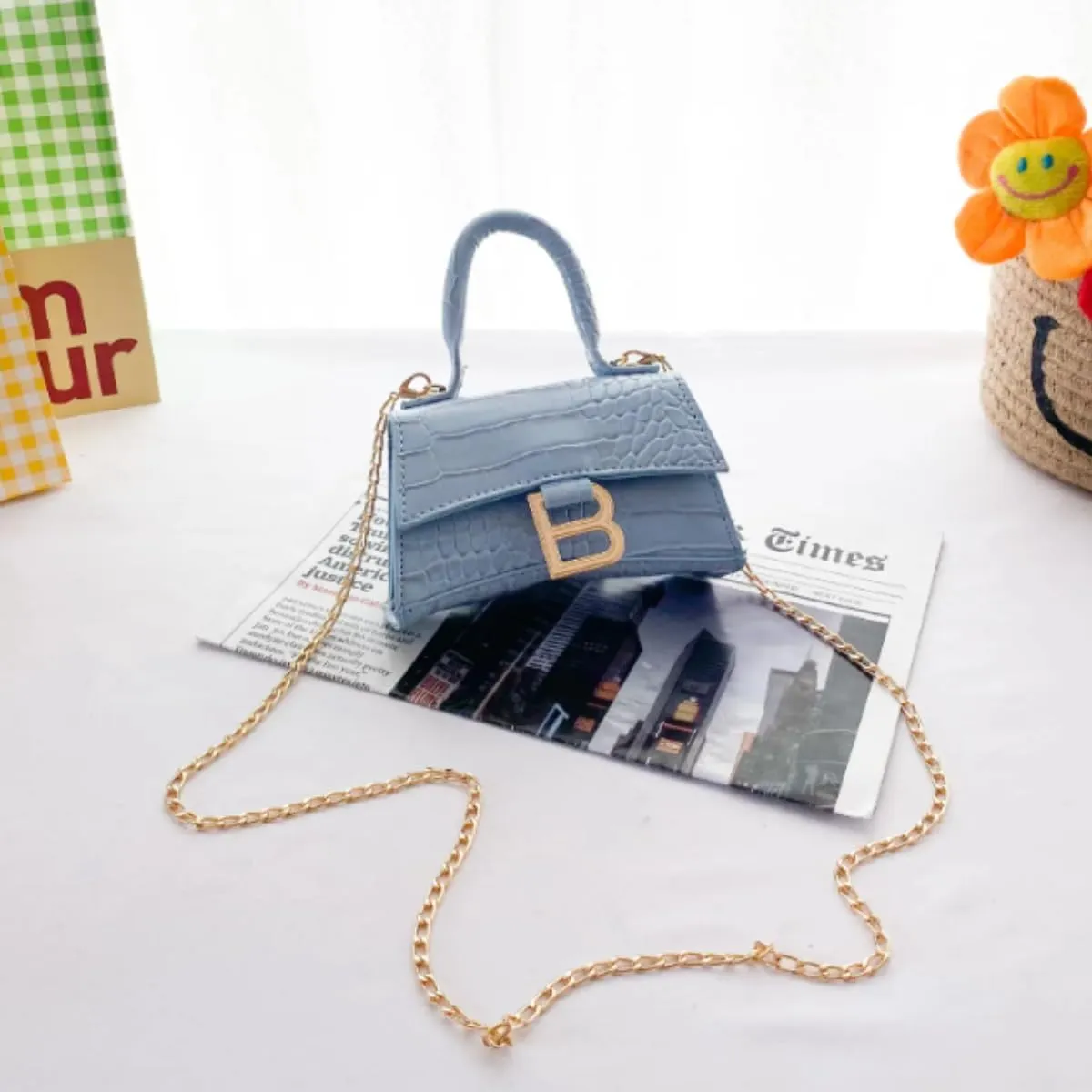 Fashion mini handbags with crocodile pattern