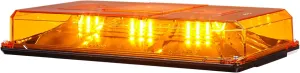 Federal Signal 454100HL-02 Amber/Amber 15.3" x 8.4" x 3.0" Mini Highlighter LED Dome Light (Suction-Cup Mount)