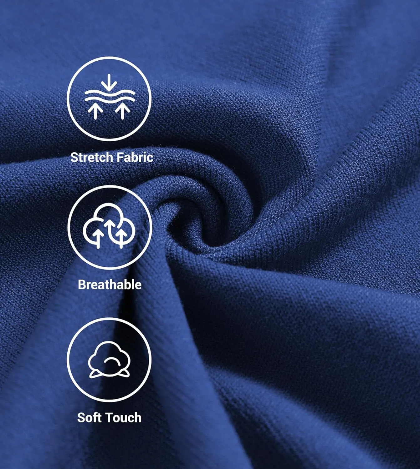 Fioboc Mens Shirts Knit Crew Neck Premium Moisture Wicking Shirt Short Sleeve Summer Tops S-4XL