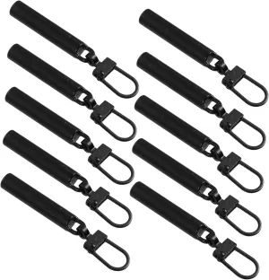FIXOSHEE Zipper Puller 10 Pcs Replacement Zipper Slider for Bags Shoes Jackets Zinc Alloy