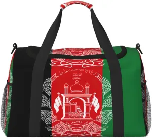 Flag of Afghanistan print Overnight Bags for Women and Men Shoulder Bag Carry On Bag for Traveling Travel Essentials