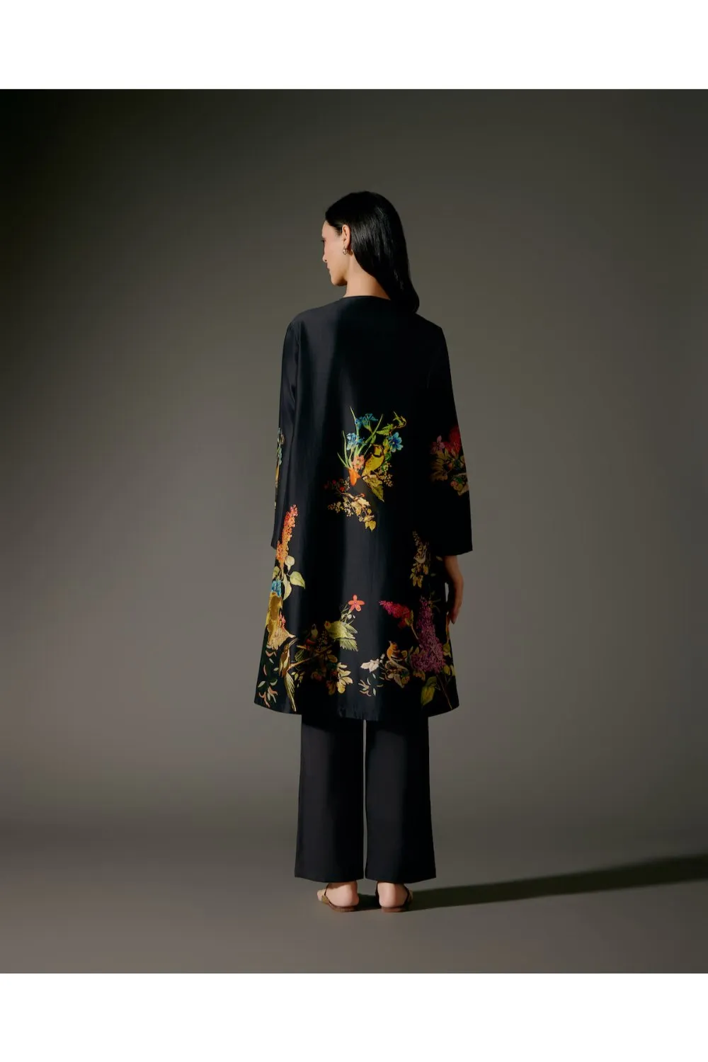 Flared A-Line Tunic Set in Chanderi Silk