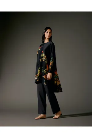 Flared A-Line Tunic Set in Chanderi Silk