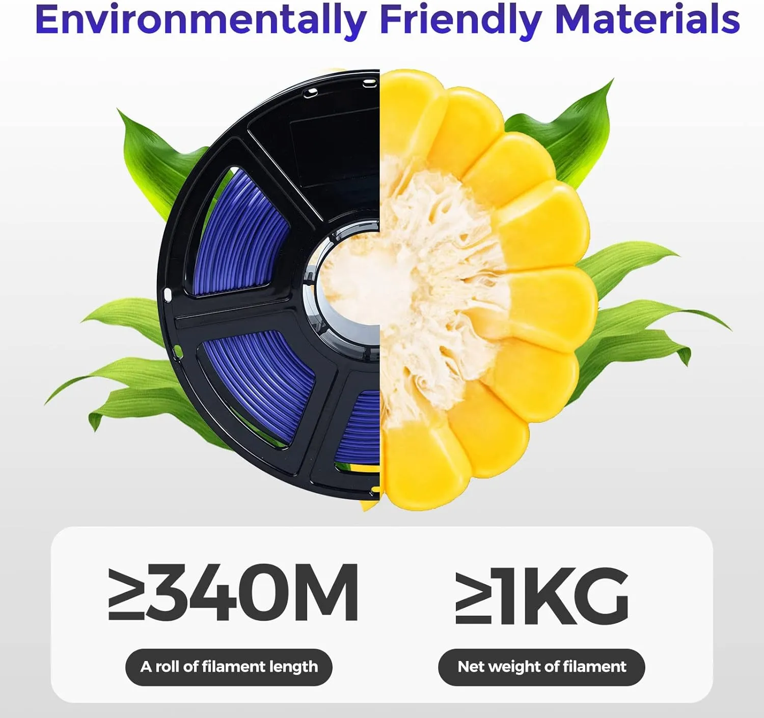 FLASHFORGE Silk Dual Color Filament, Blue and Green 2 in 1 Coextrusion Silk PLA Filament 1.75mm, 3D Printer Filament Color Change 1kg(2.2lbs) Spool, Dimensional Accuracy  /- 0.02mm