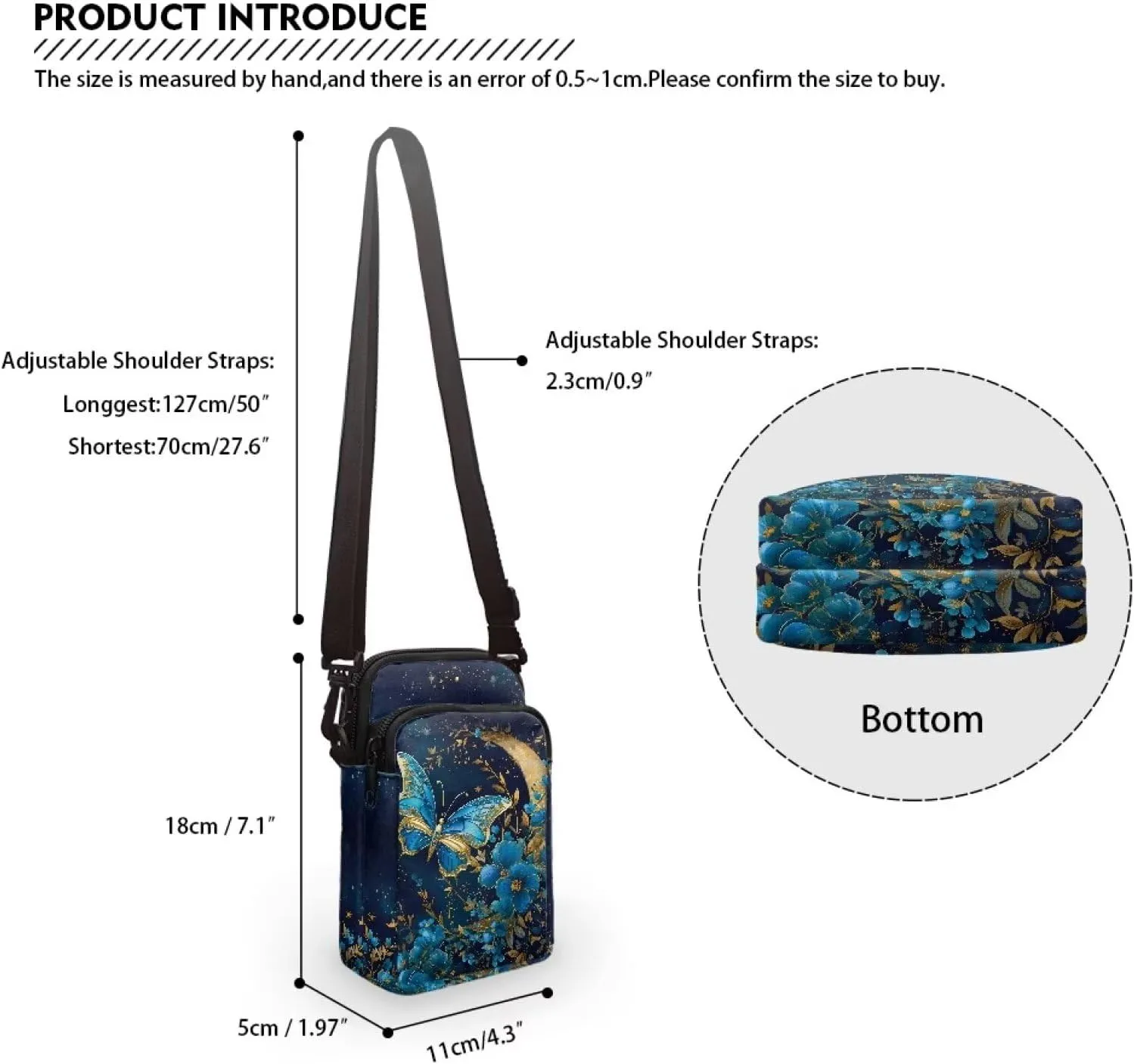 Flashideas Crossbody Bags for Women Cell Phone Shoulder Bag Storage Organizer for Purse Chest Bag for Travel