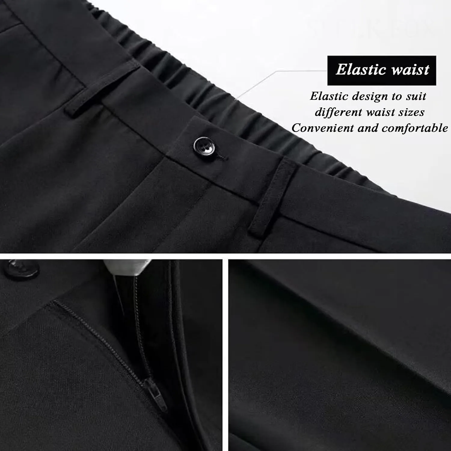 Fleurosta Mens Pants, 2025 New Stretch Ice Silk Comfort Everyday Pants, Men Dress Pant,All-Day Comfort