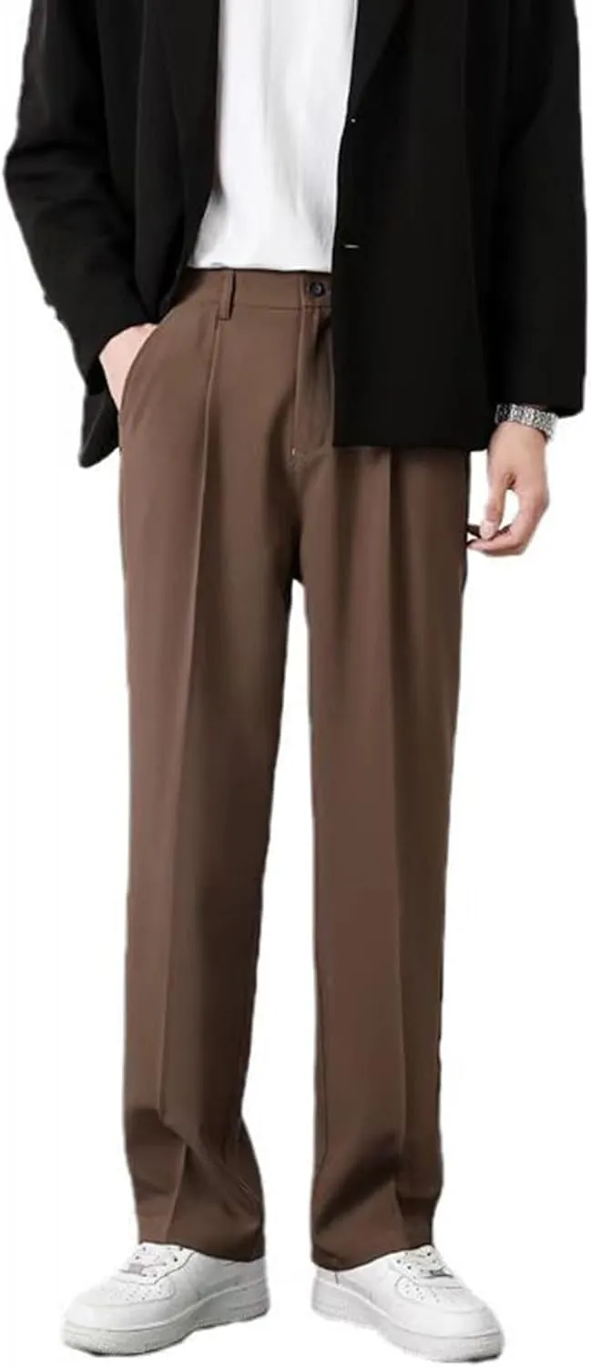 Fleurosta Mens Pants, 2025 New Stretch Ice Silk Comfort Everyday Pants, Men Dress Pant,All-Day Comfort