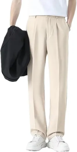 Fleurosta Mens Pants, 2025 New Stretch Ice Silk Comfort Everyday Pants, Men Dress Pant,All-Day Comfort