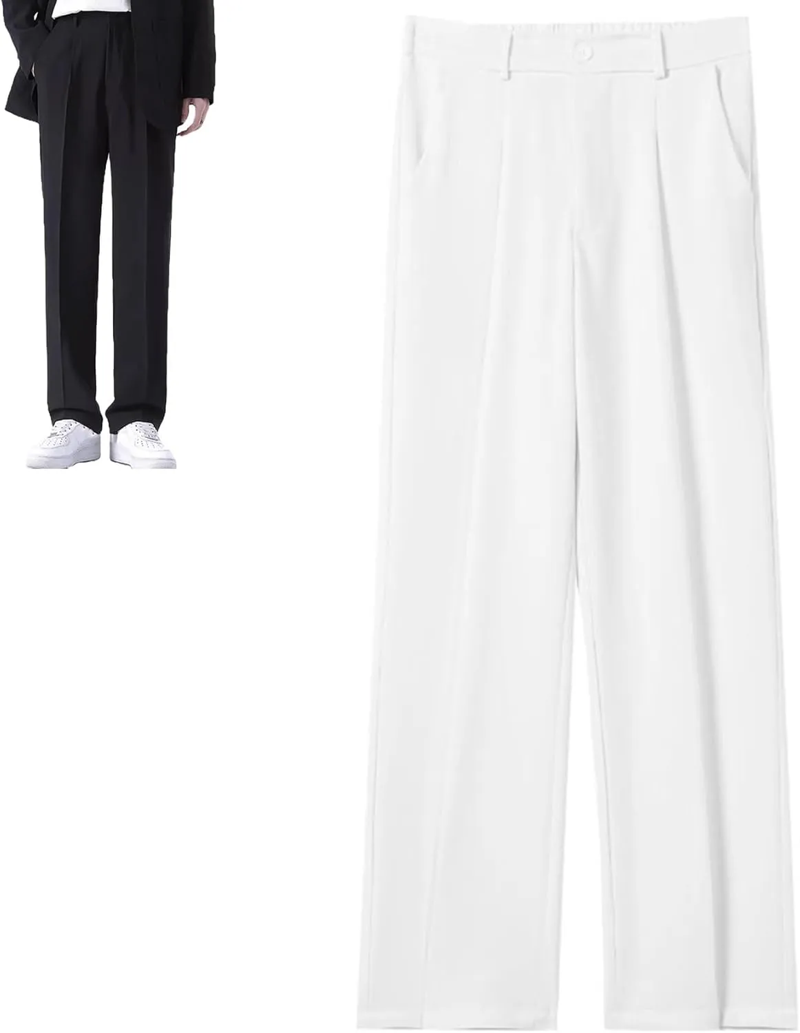 Fleurosta Mens Pants, 2025 New Stretch Ice Silk Comfort Everyday Pants, Men Dress Pant,All-Day Comfort