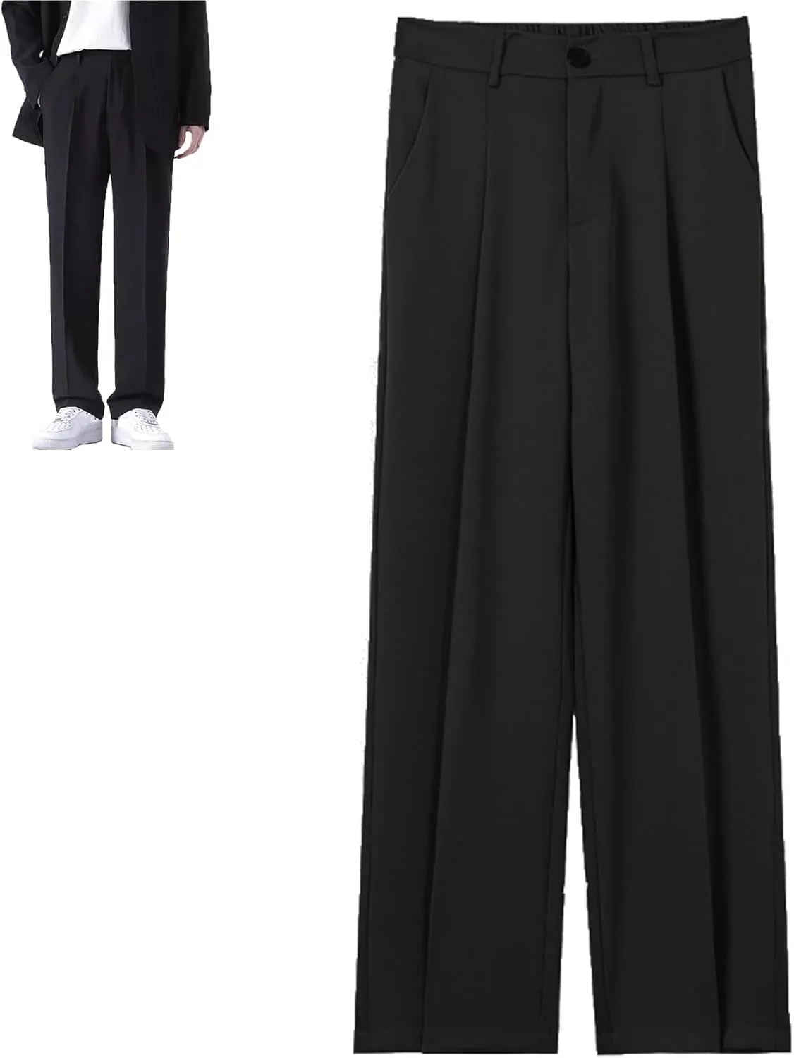Fleurosta Mens Pants, 2025 New Stretch Ice Silk Comfort Everyday Pants, Men Dress Pant,All-Day Comfort