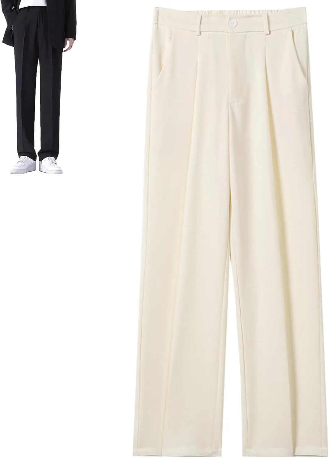 Fleurosta Mens Pants, 2025 New Stretch Ice Silk Comfort Everyday Pants, Men Dress Pant,All-Day Comfort
