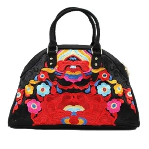 Floral embroidery Shoulder Vintage Bag