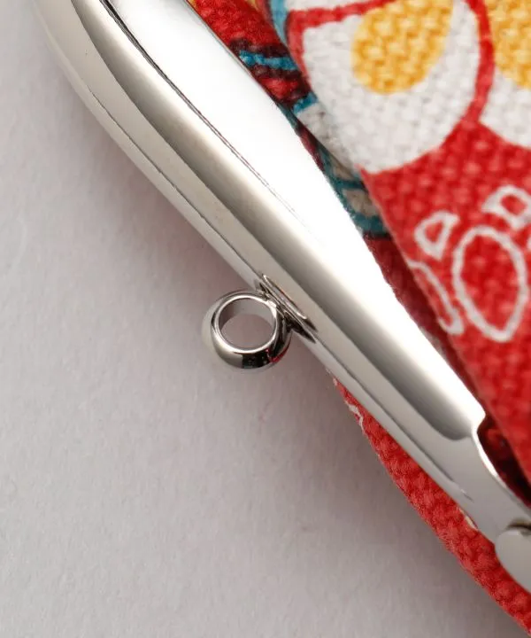 Floral Pattern GAMAGUCHI Clasp Purse