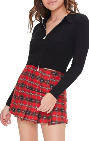 Forever 21 Women's Plaid Mini Skirt