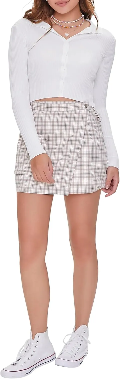 Forever 21 Women's Plaid Mini Skirt