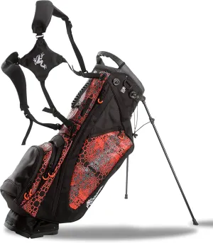 Frogger Function Hybrid Golf Bag for Men and Women with Stand - Ultra Lightweight Golf Bag with 7 Spacious Pockets, 2 Integrated Latch-it Receivers and Ergonomic Dual Shoulder Straps