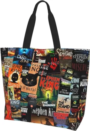 Ftuiylu broadway Tote Bag Women Kitchen Reusable Grocery Bags Shopping Bag Beach Bags Shoulder Bag