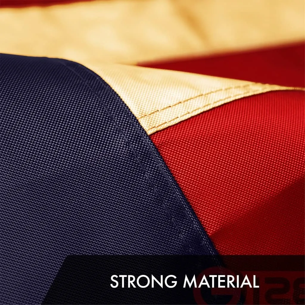 G128 Betsy Ross 1776 Tea-Stained Flag | 4x6 Ft | ToughWeave Pro Series Embroidered 420D Polyester | Historical Flag, Embroidered Design, Indoor/Outdoor, Brass Grommets