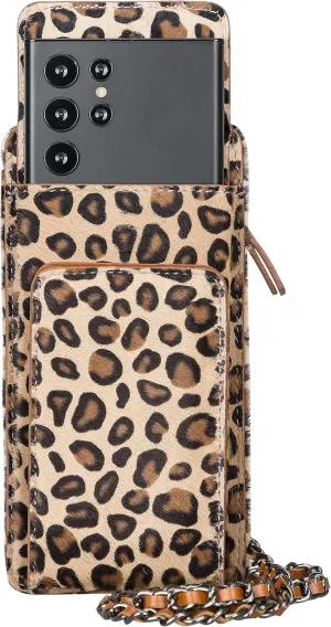 Genuine Leather Cross-Body Bags For Women, Cross-Body Purse Cell Phone Wallet Purses Case With Detachable Strap, Shoulder Bag