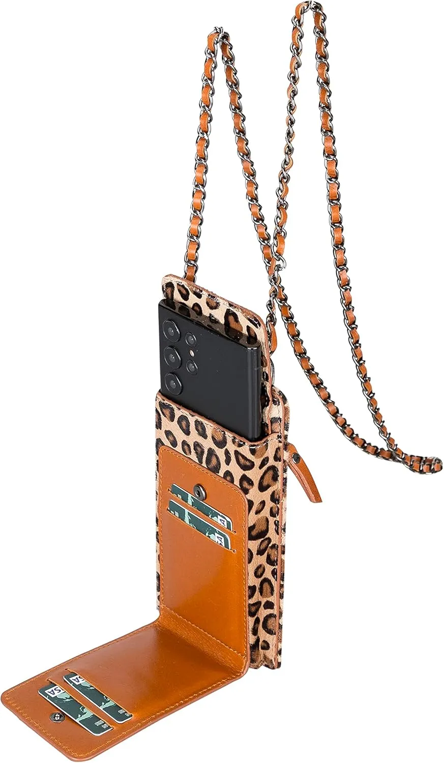Genuine Leather Cross-Body Bags For Women, Cross-Body Purse Cell Phone Wallet Purses Case With Detachable Strap, Shoulder Bag
