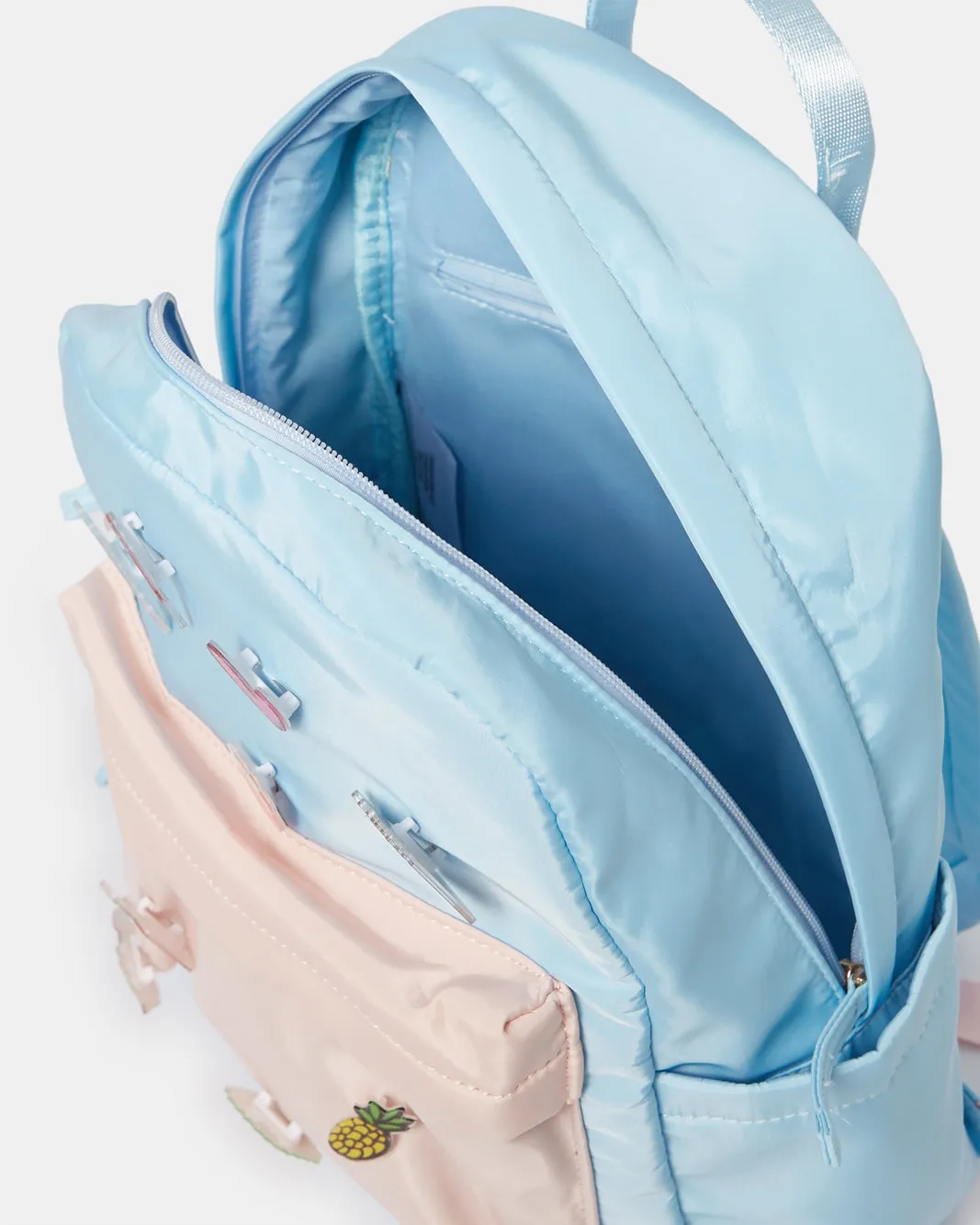 Girls Blue Embellished Backpack