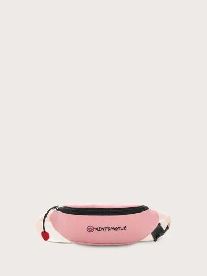 Girls Letter Embroidered Fanny Pack- FDs