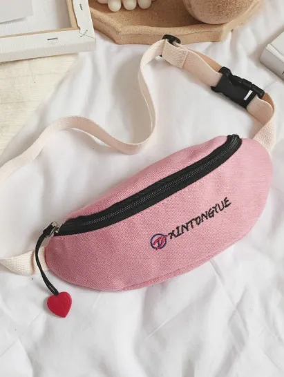 Girls Letter Embroidered Fanny Pack- FDs